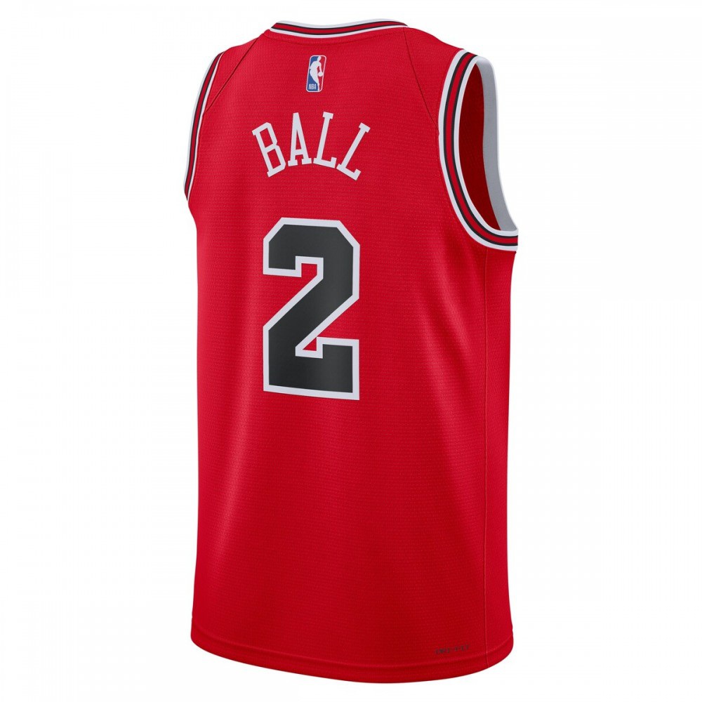 Lonzo Ball Chicago Bulls Unisex 2022/23 Swingman Jersey - Icon Edition - Red-Pro Kit Vault | Brand New 26/27 Sports Jerseys